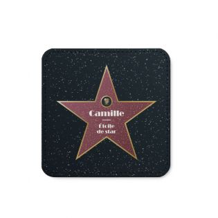 Synthetic Leather Coaster · Personalized Walk of Fame