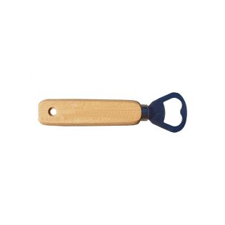 Customizable wooden bottle opener