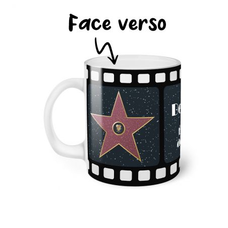 Mug en verre givré personnalisée