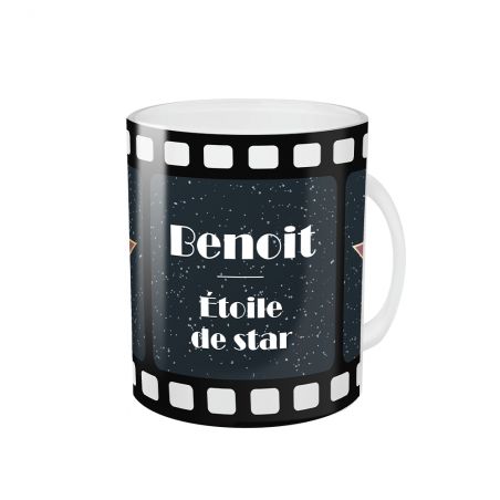 Mug en verre givré personnalisée