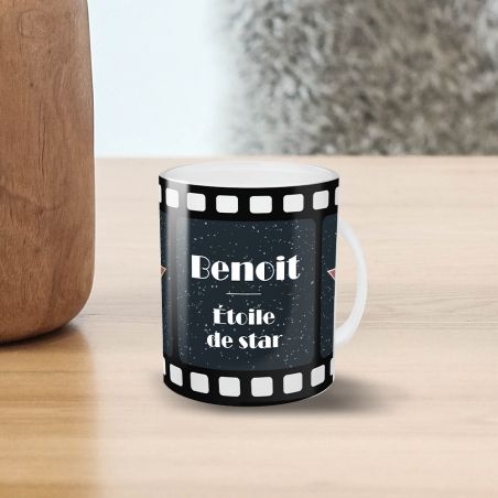 Mug en verre givré personnalisée