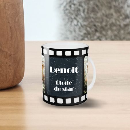 Mug en verre givré personnalisée