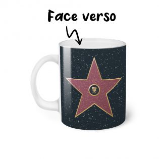 Mug en verre givré personnalisée