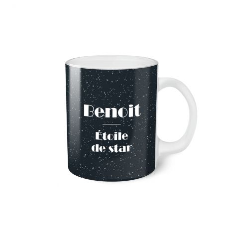 Mug en verre givré personnalisée