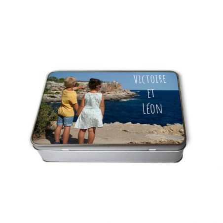 Rectangular box for personalized cakes, tea or coffee