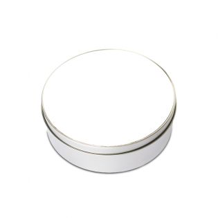 Personalized round metal box