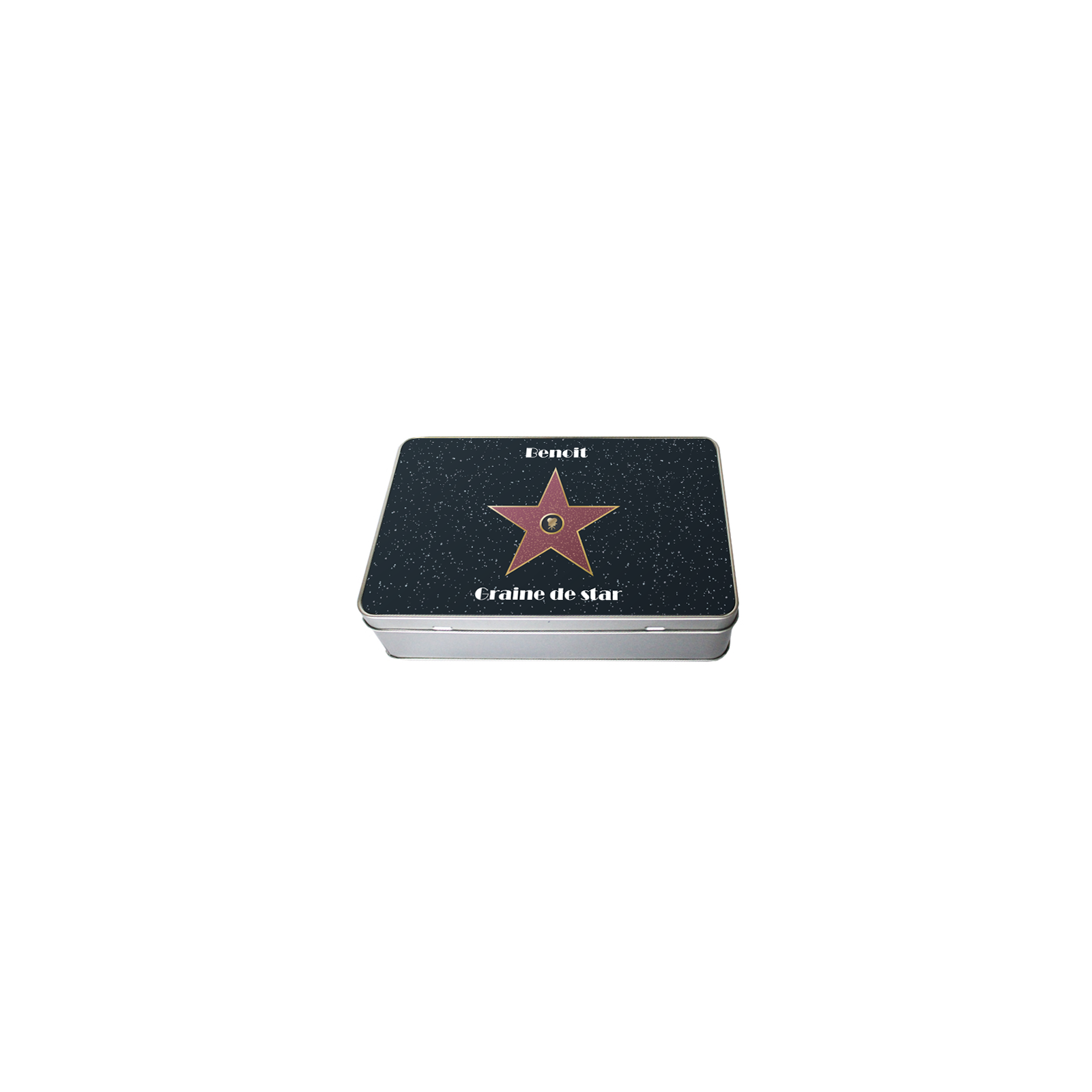 Rectangular box for personalized cakes, tea or coffee · Walk of fame