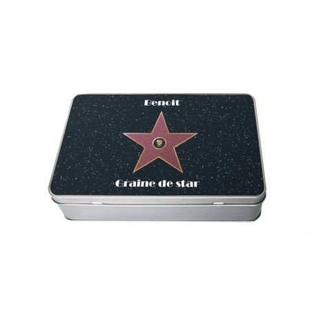 Boite rectangulaire à gâteaux, thé ou café personnalisée · Walk of fame