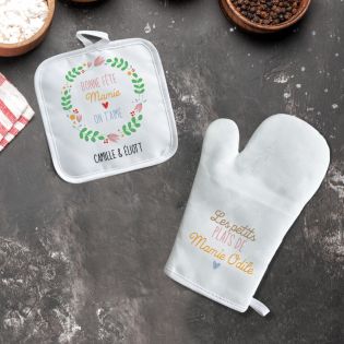 Kitchen Kit - Personalized cooking glove + potholder | Happy Mother’s Day