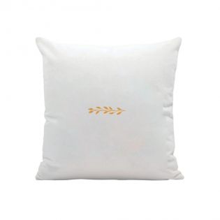 Square white cushion "Grandma's Treasure" personalized with Photo