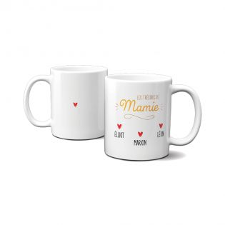 Classic customizable ceramic mug Les Trésors de Mamie