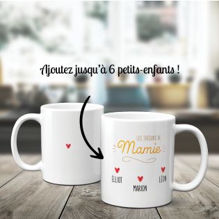 Classic customizable ceramic mug Les Trésors de Mamie