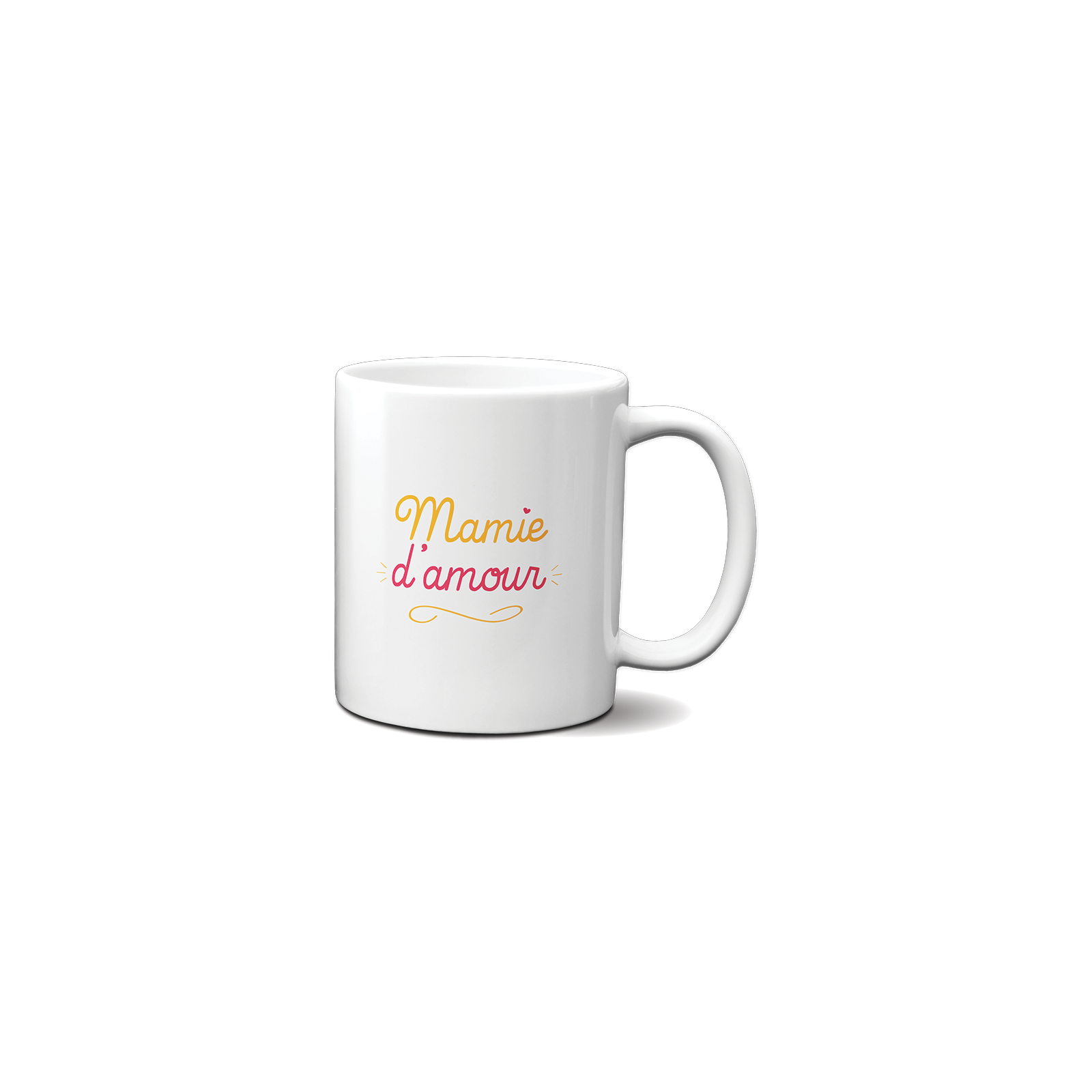 Mug classique en céramique personnalisable - Mamie d'amour