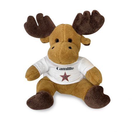 Peluche personnalisée animal pour bébé · A star is born | Élan