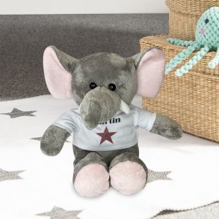 Personalized animal plush toy for baby · A star is born | Elephant