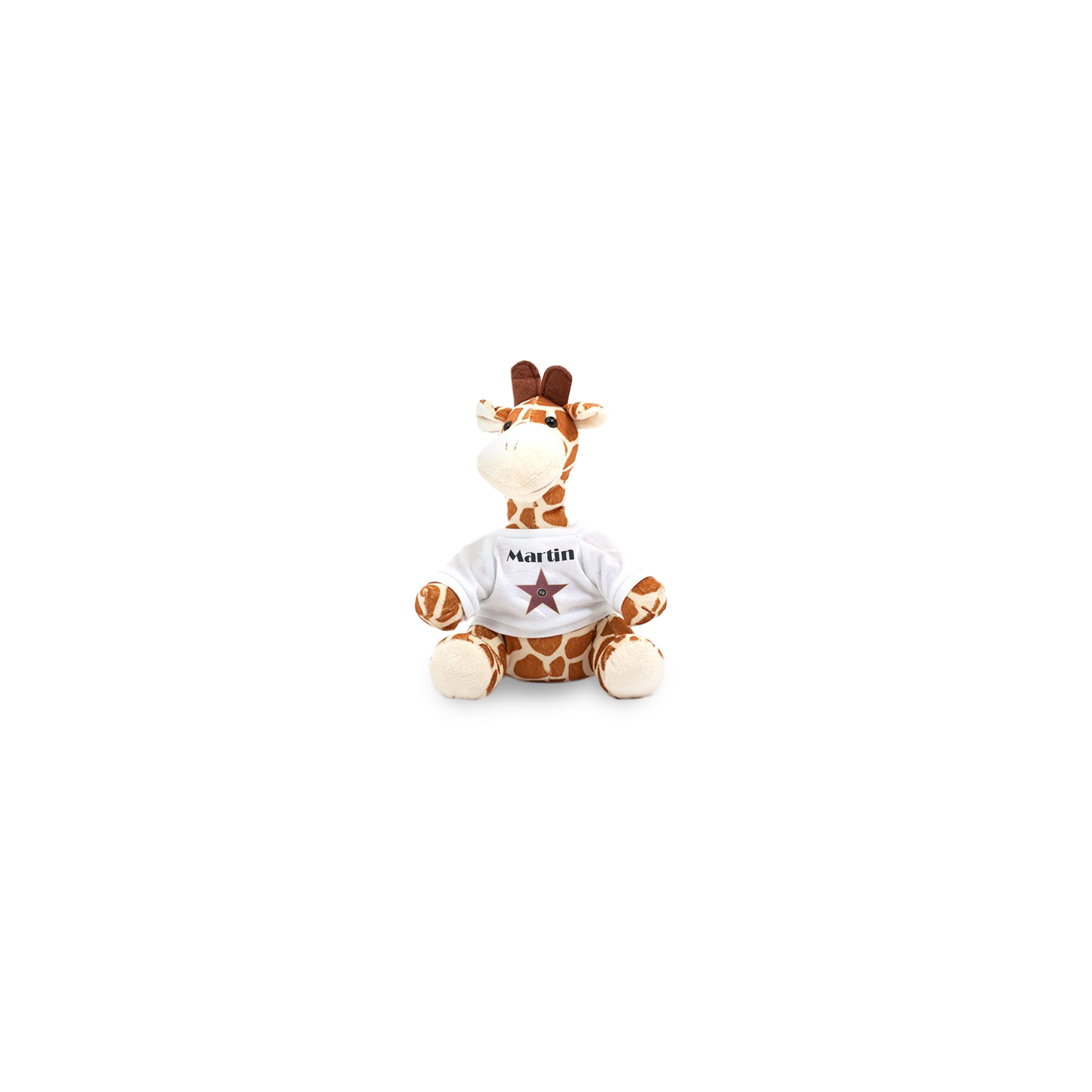 Personalized animal plush toy for baby · A star is born | Giraffe