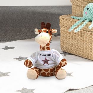 Personalized animal plush toy for baby · A star is born | Giraffe