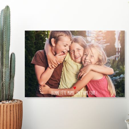 Aluminum Photo Plaque · Grandma Photo Decoration Gift | 20 x 30 cm