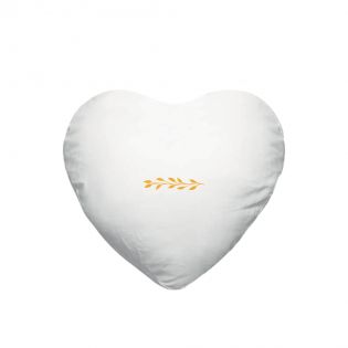 White heart cushion "Mamie's Little Love" customizable with Photo