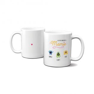 Customizable classic mug - Grandma's little monsters