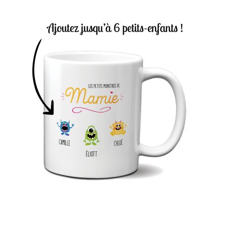 Mug classique personnalisable - Les petits monstres de mamie