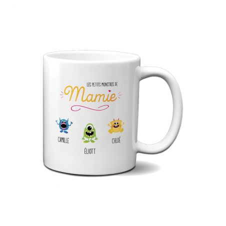 Customizable classic mug - Grandma's little monsters