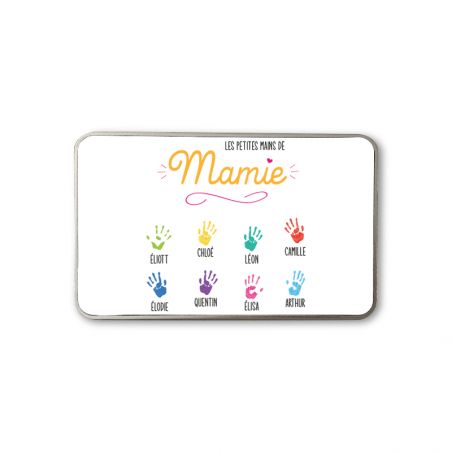 Aluminum storage box for Grandma with personalized handprints