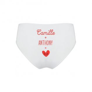 Humorous personalized panties with first name - Fruits model