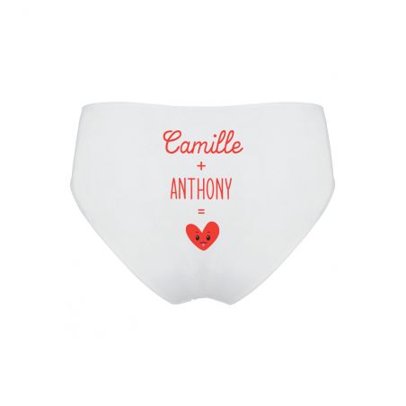 Humorous personalized panties with first name - Fruits model