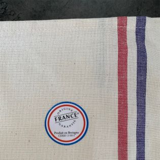 Essuie-vaisselle à rayures personnalisable · Idée cadeau cuisine Maman · Made in France