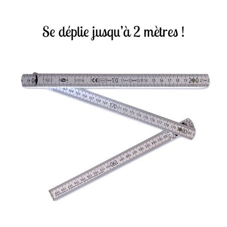 Customizable 2 meter folding carpenter's measuring tape · Dad gift idea