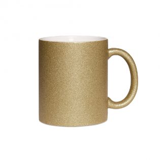 Personalized gold glitter mug · Queen of the dance floor