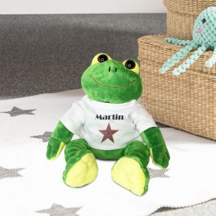 Personalized animal plush toy for baby · A star is born | Frog