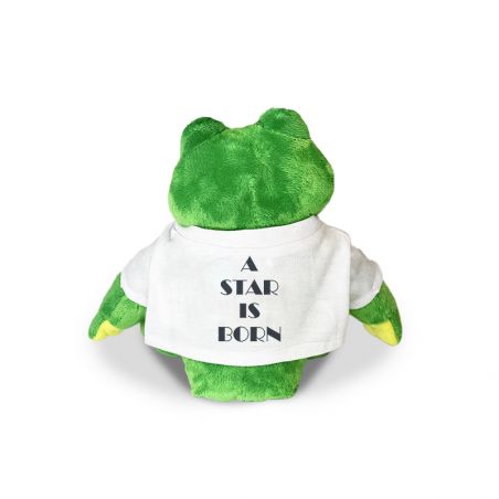 Peluche personnalisée animal pour bébé · A star is born | Grenouille