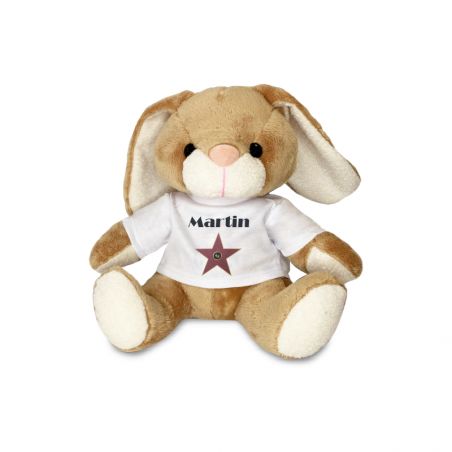 Peluche personnalisée animal pour bébé · A star is born | Lapin