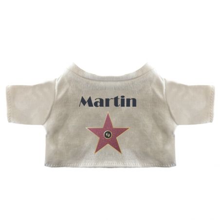 Peluche personnalisée animal pour bébé · A star is born | Ours Cœur