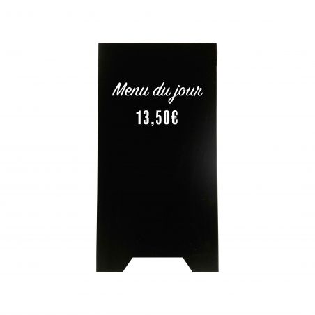 Black plastic sidewalk easel