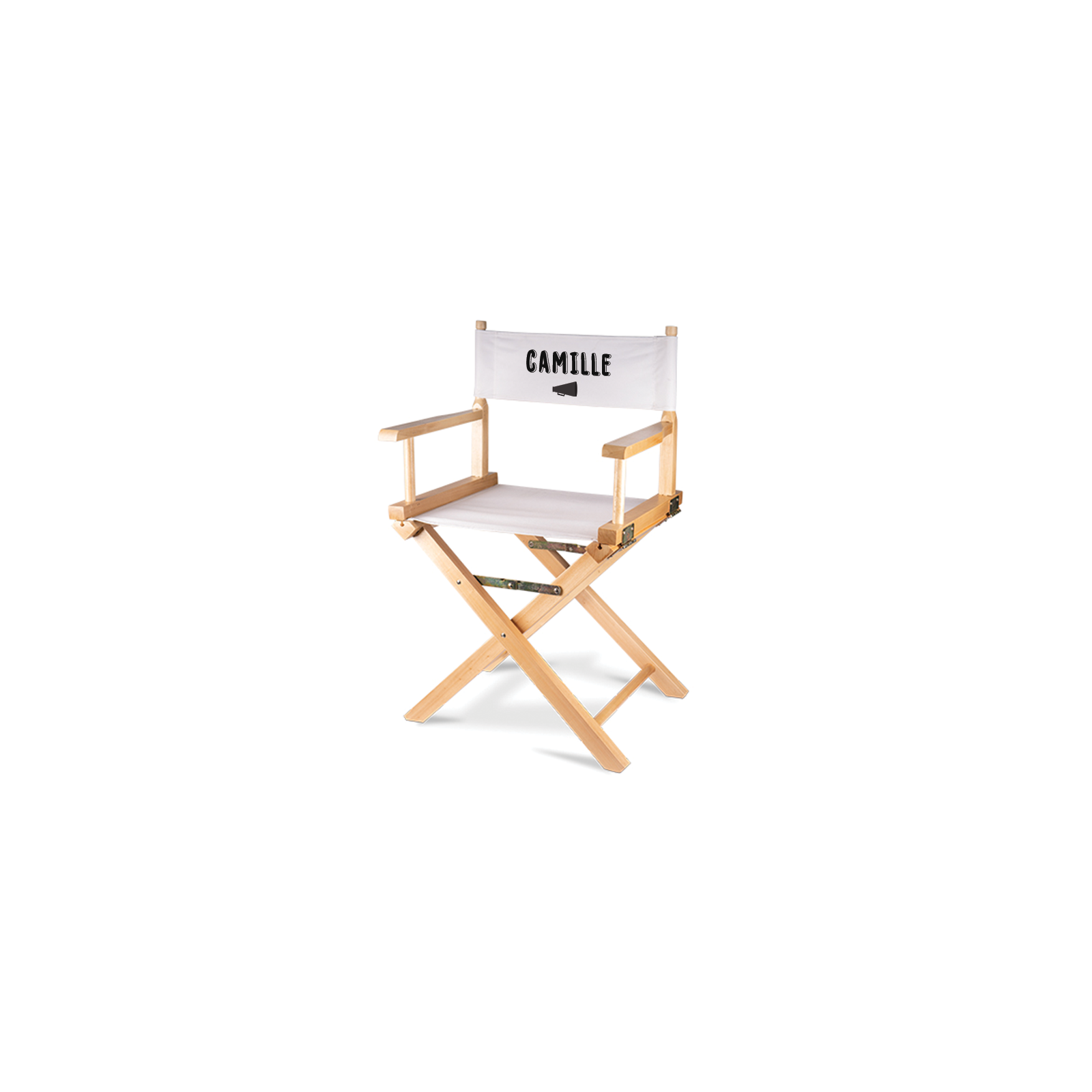 Folding cinema armchair in wood and canvas Director s Chair