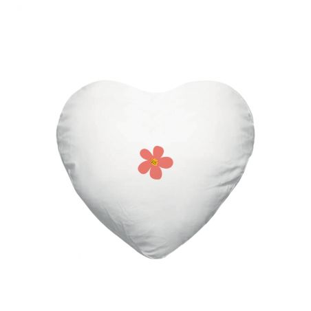 Coussin cœur + garniture personnalisable avec prénoms · Le jardin de mon cœur · Cadeau décoratif anniversaire ou fête des mères