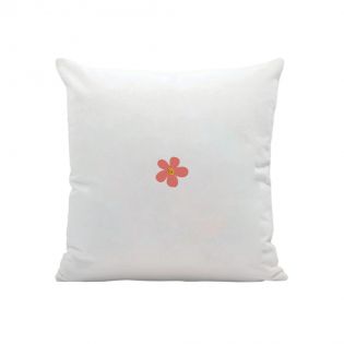 Square cushion + customizable filling with first names · The garden of my heart · Decorative birthday or Mother's Day gift