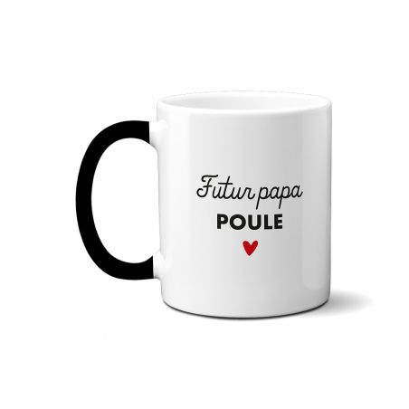 Mug magique surprise thermoréactif personnalisable avec photo échographie · Cadeau annonce grossesse