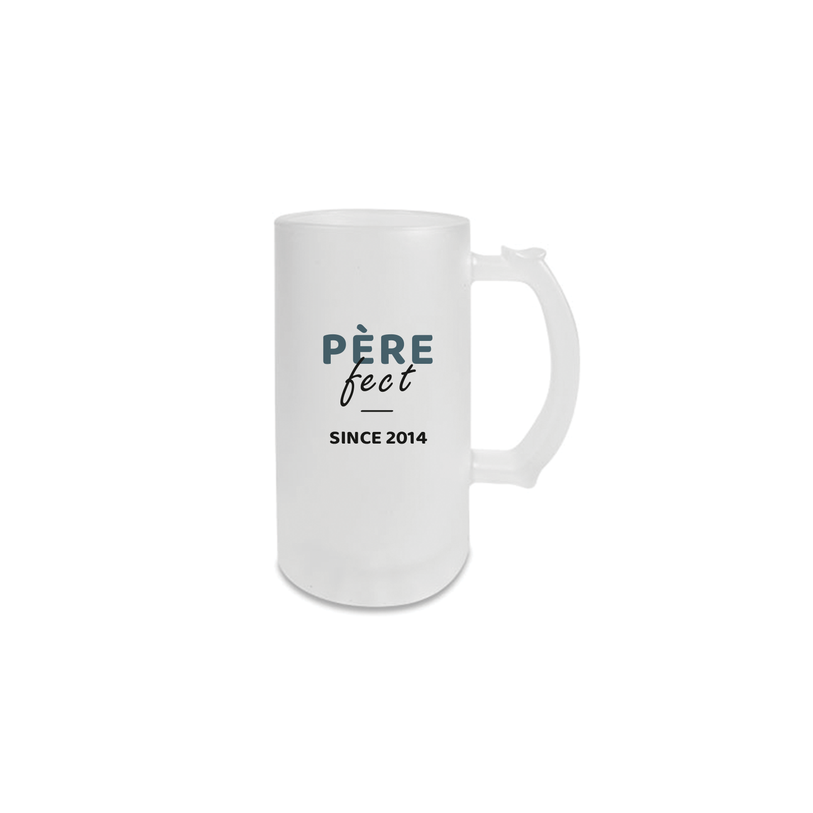 Customizable mug - Frosted beer glass · 500 mL · Father-fect · Dad's birthday or Father's Day gift