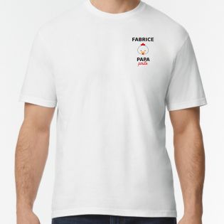 Customizable men's t-shirt · Papa Hen · Dad's birthday or Father's Day gift