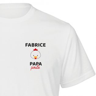 Customizable men's t-shirt · Papa Hen · Dad's birthday or Father's Day gift