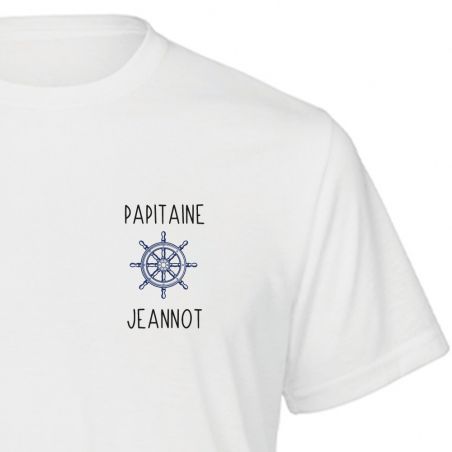 Customizable men's t-shirt with grandchildren's first names · Papitaine · Grandpa gift