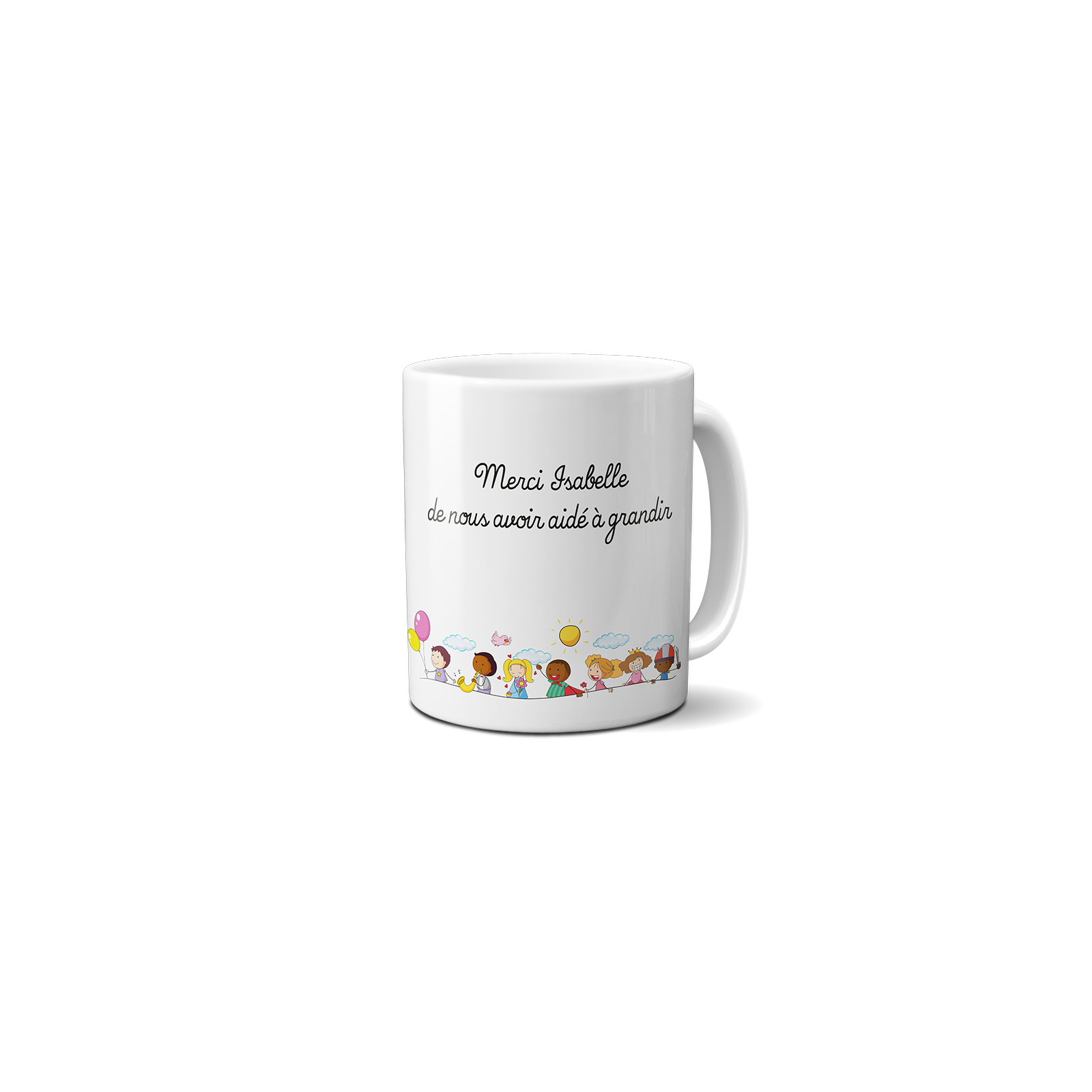 Mug Merci nounou"Merci de nous avoir fait grandir"