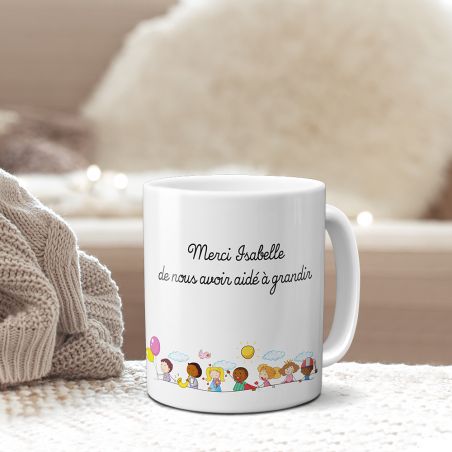 Mug Merci nounou"Merci de nous avoir fait grandir"