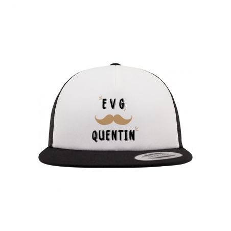 Casquette foam trucker réglable personnalisable avec texte et photo