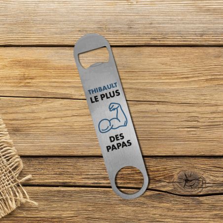 Personalized oval bottle opener | The strongest dad