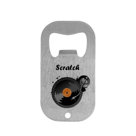 Rectangular bottle opener - personalized rounded corners